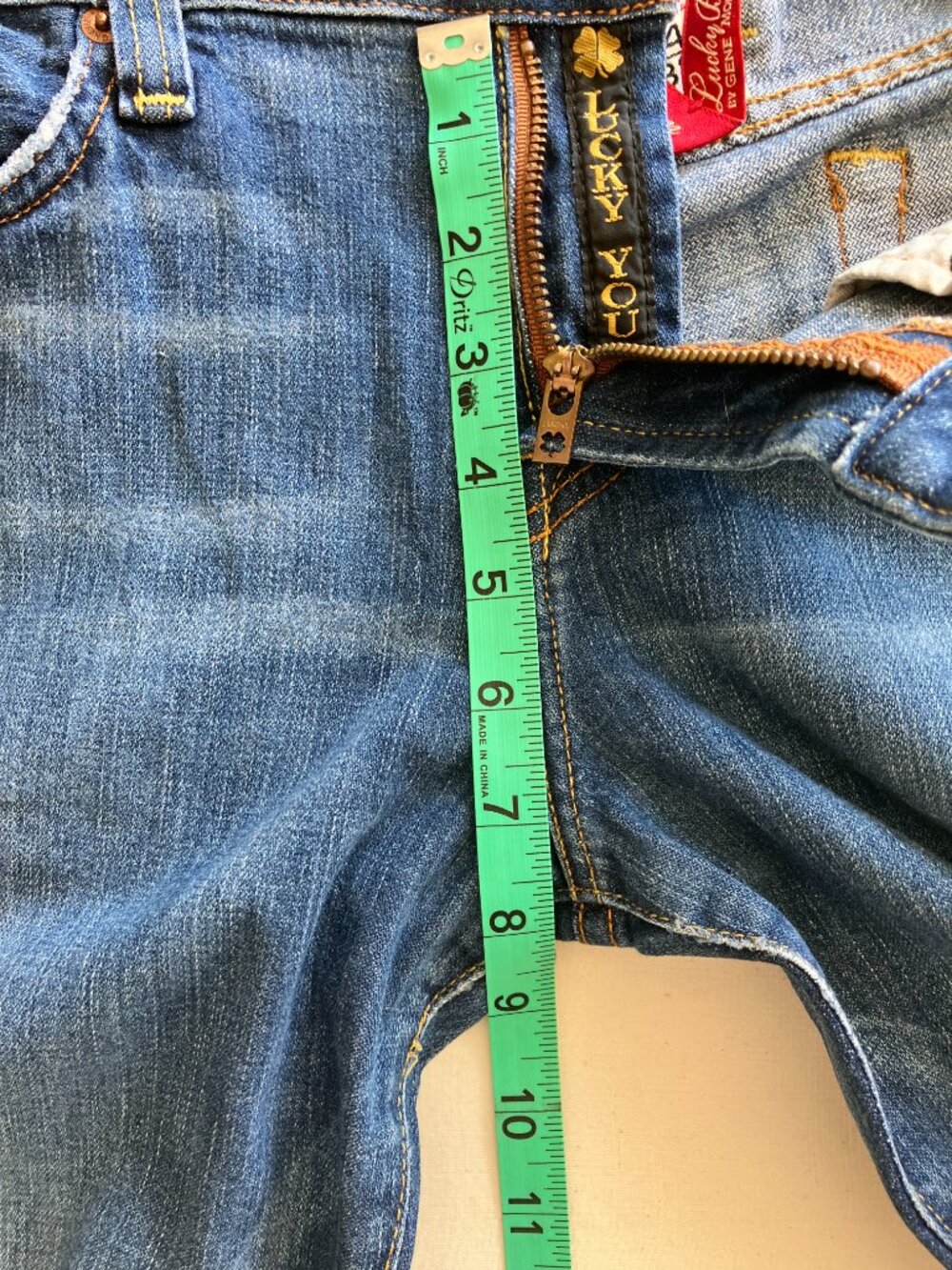 Vintage Lucky Jeans Charlie Flare - Rare 35" Inseam TALL & CURVY– MADE IN USA - Picture 11 of 11